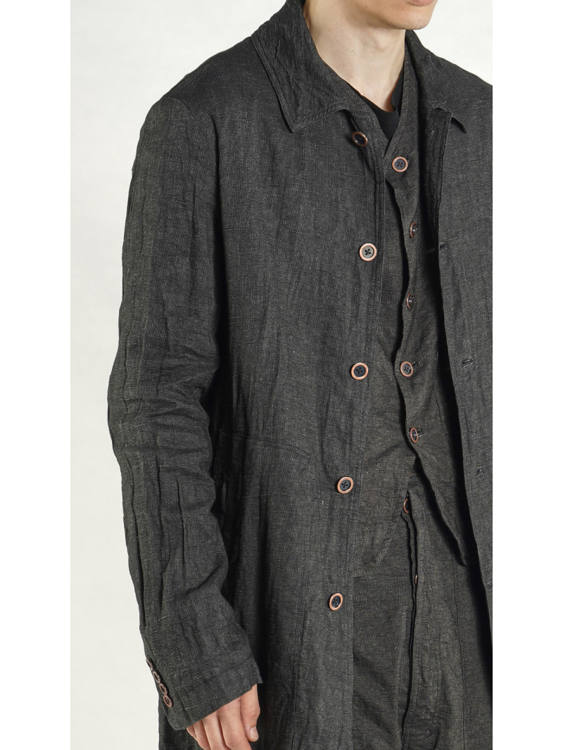 Rundholz - Viskose Leinen Mantel - 1264011214