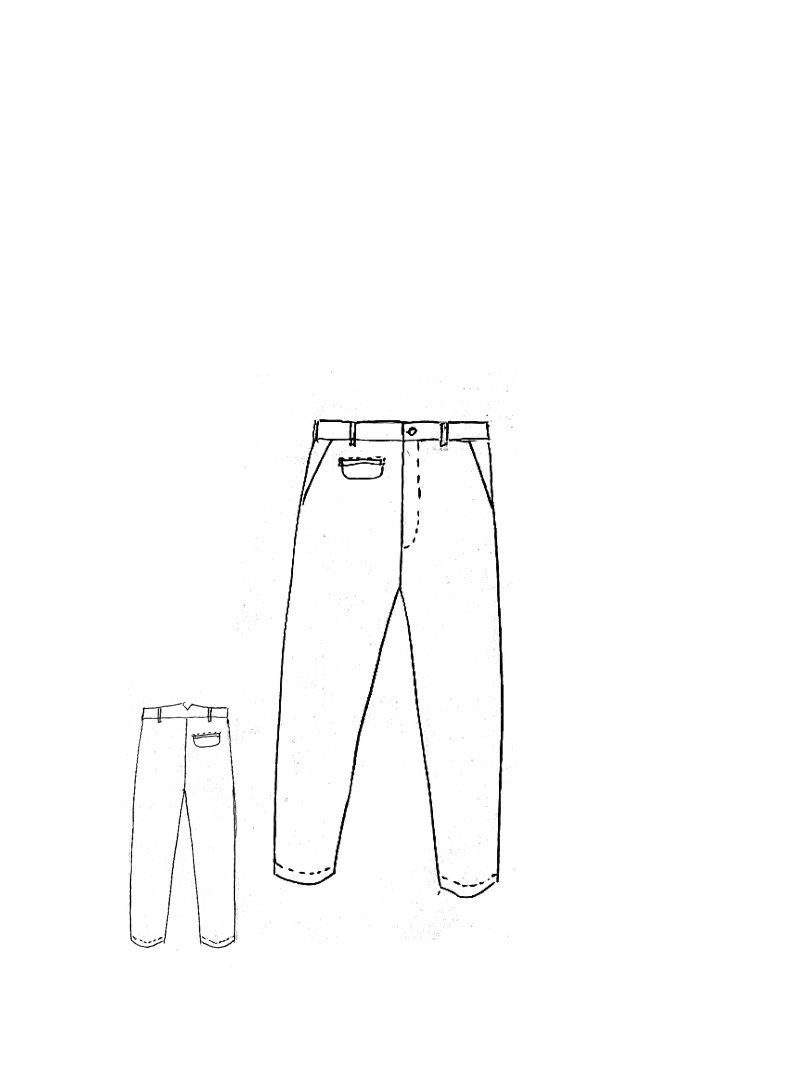 Rundholz - Baggy Leinen Hose - 1264020103