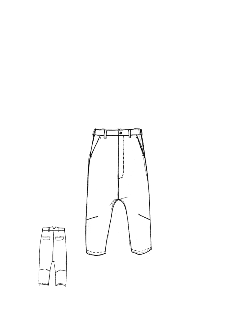 Rundholz - Boot cut Leinen Hose - 1264020104