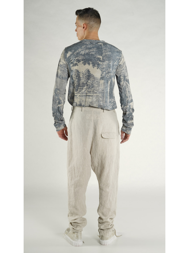 Rundholz - Lockere Leinen Hose - 1264020105