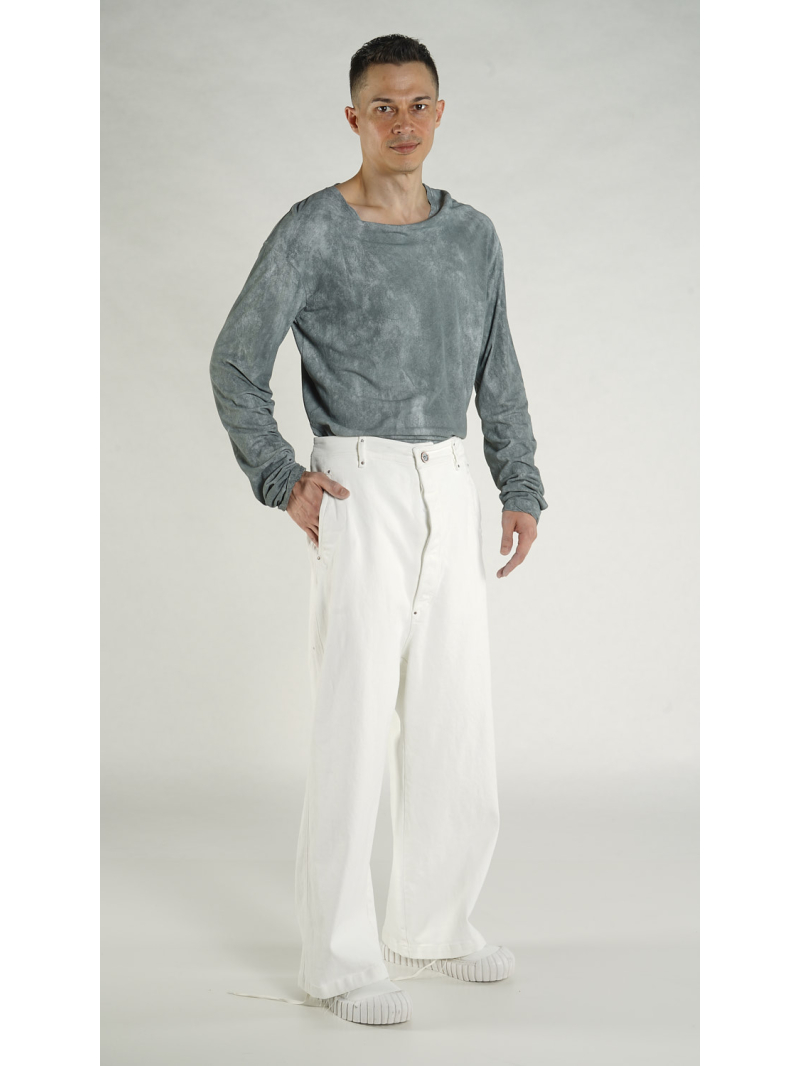 Rundholz - Denim Hose mit tiefer Schritthöhe - 1264030103