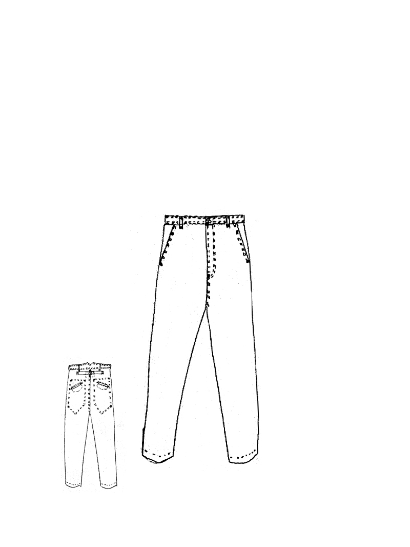 Rundholz - Schmale Denim Hose - 1264030105