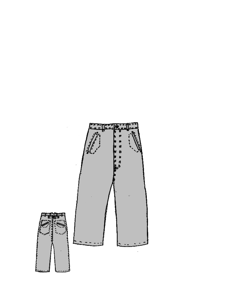 Rundholz - Denim Hose mit tiefer Schritthöhe - 1264030113
