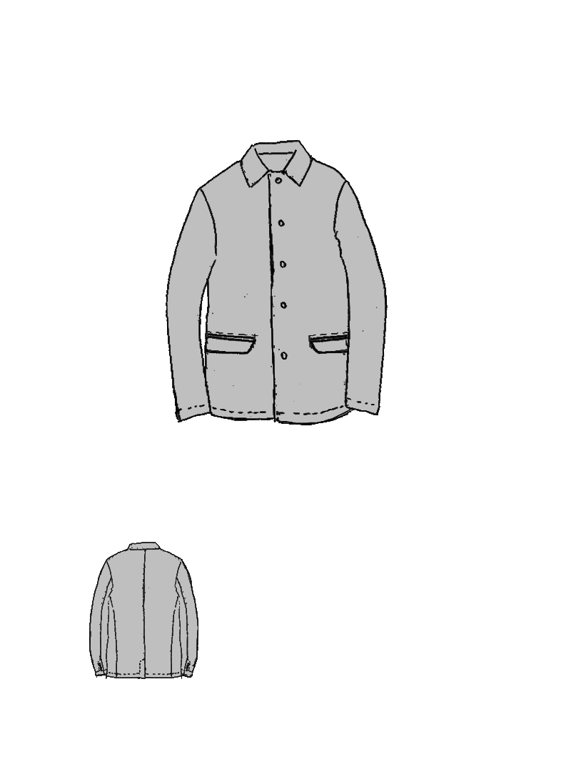 Rundholz - Kastige Viskose Leinen Jacke - 1264111103