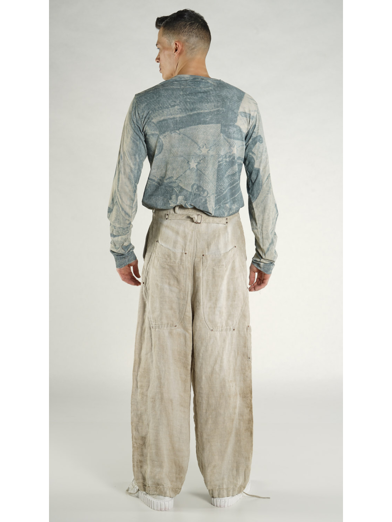 Rundholz - Weite Hanf Hose - 1264200103