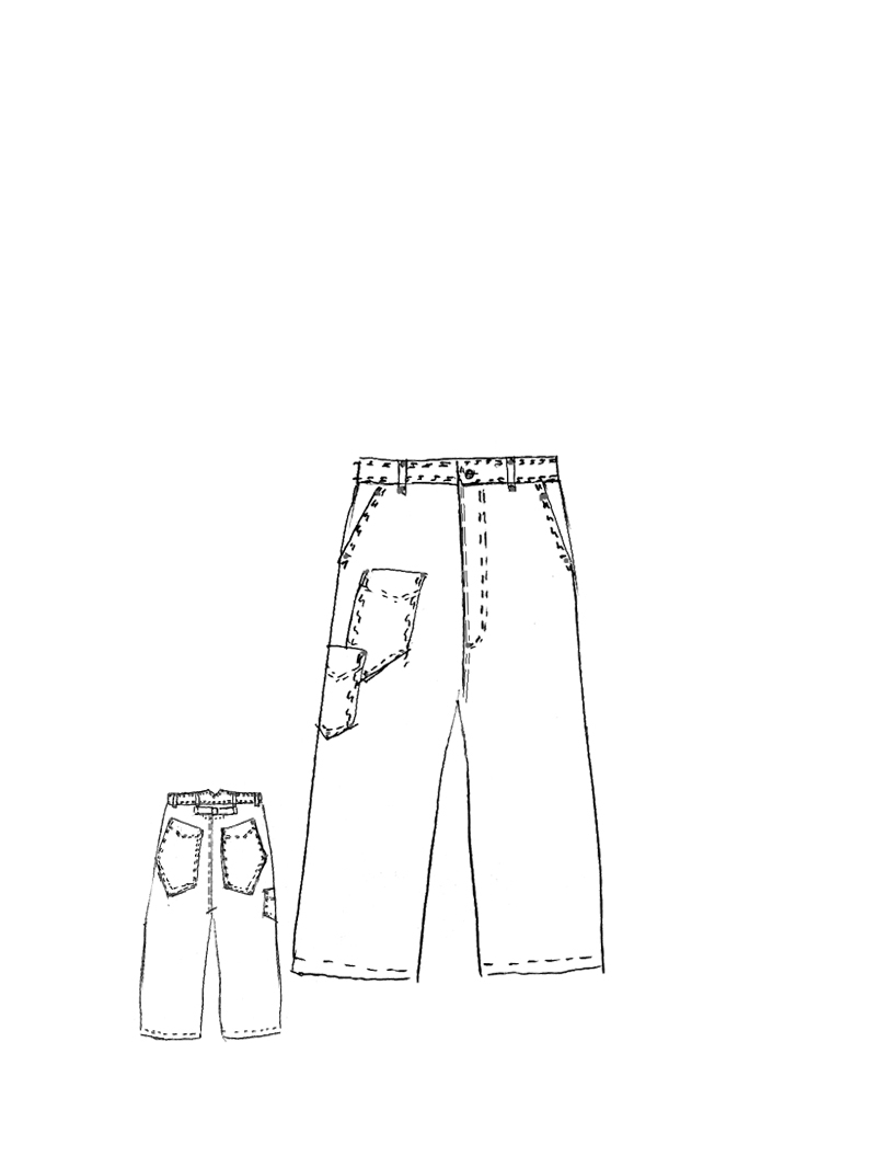 Rundholz - Weite Hanf Hose - 1264200103