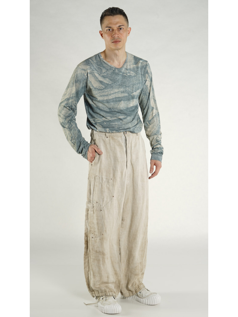Rundholz - Weite Hanf Hose - 1264200103