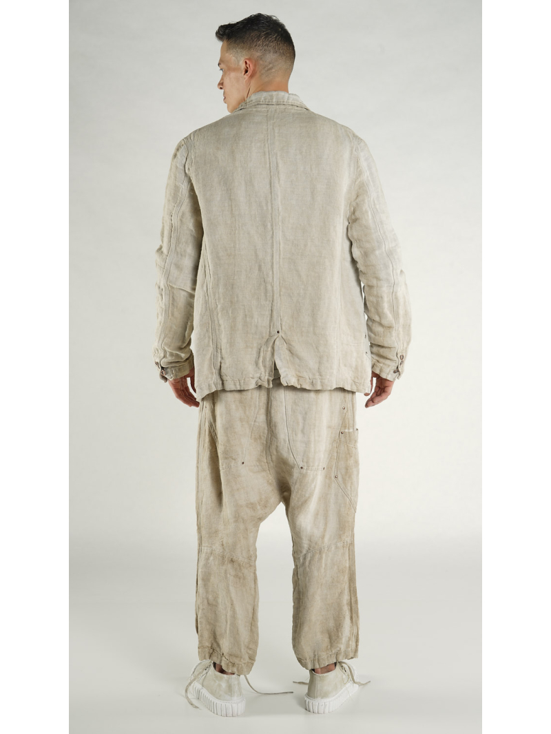 Rundholz - Gerade weite Hanf Jacke - 1264201102