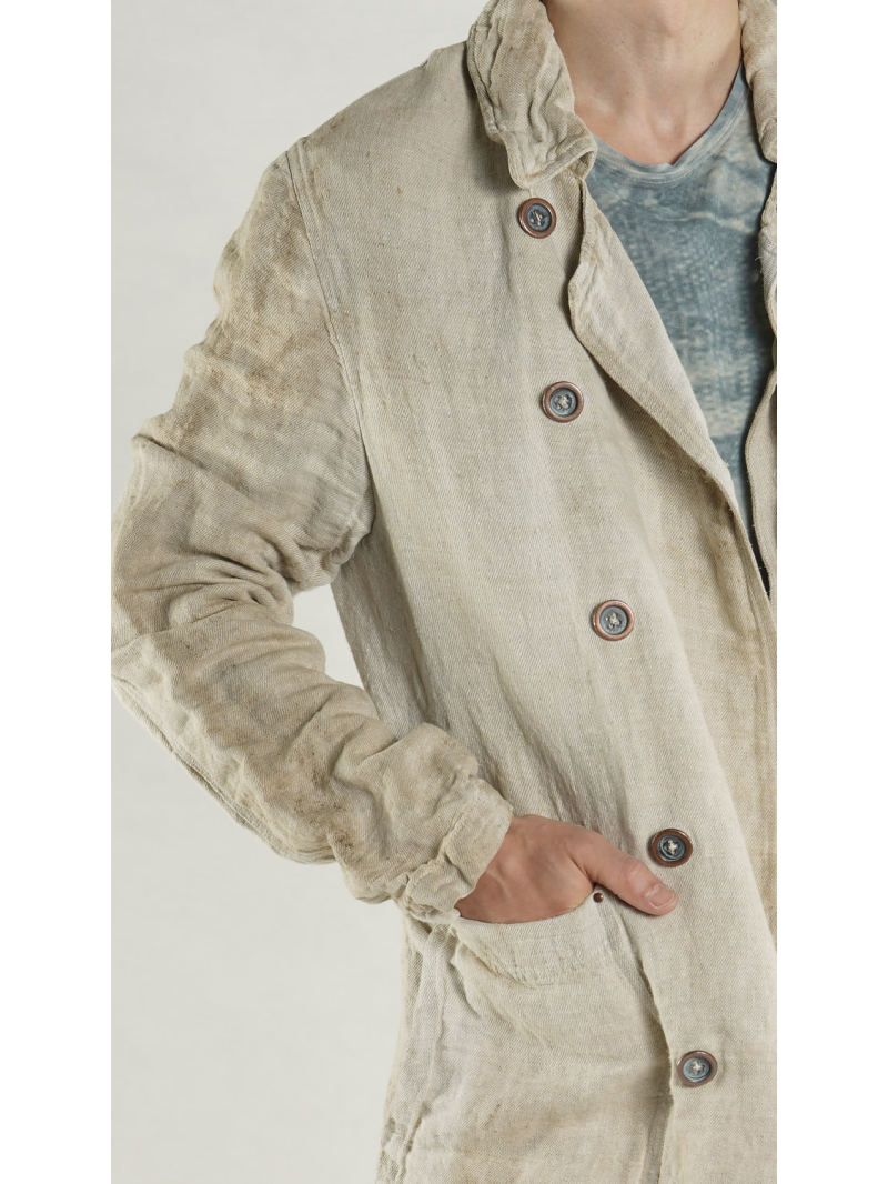 Rundholz - Gerader weiter Hanf Mantel - 1264201201