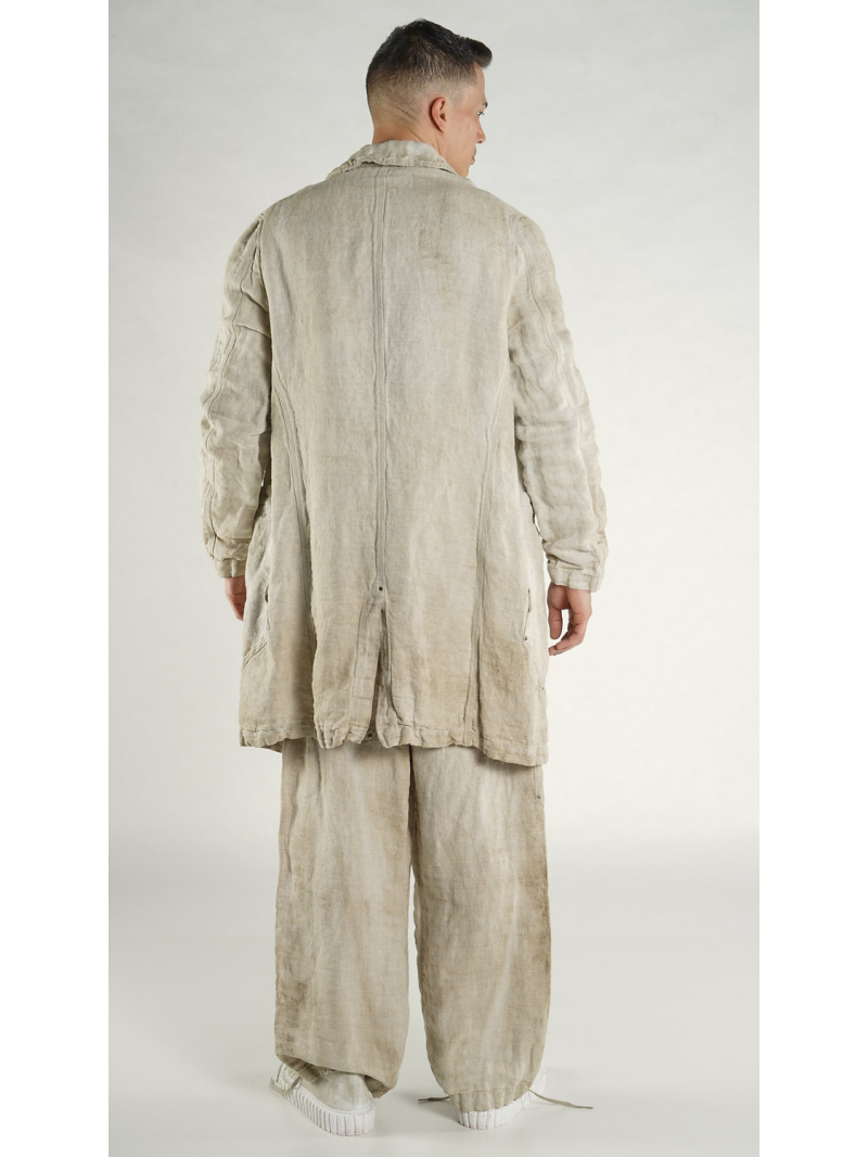 Rundholz - Gerader weiter Hanf Mantel - 1264201201