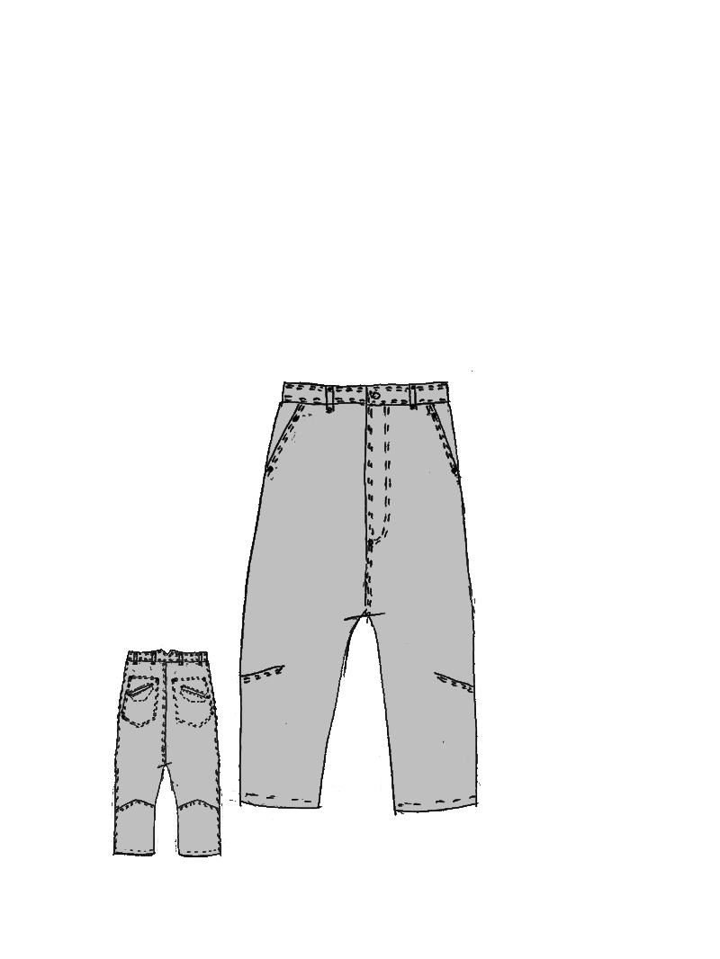 Rundholz - Lockere Viskose Leinen Hose - 1264210103