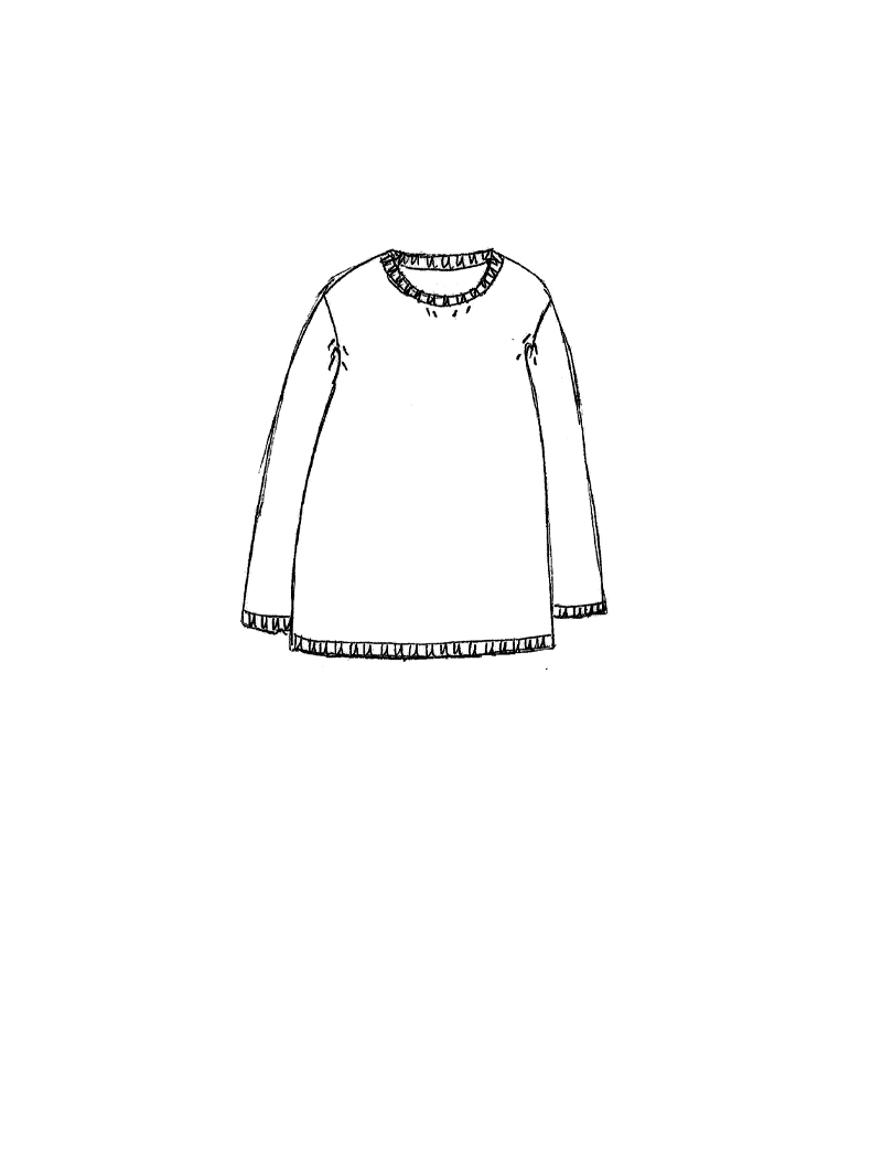 Rundholz - Lockerer Leinen Pullover - 1264440701