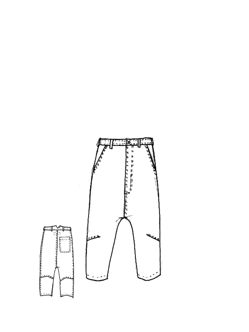 Rundholz - Lockere Popeline Hose - 1264570102