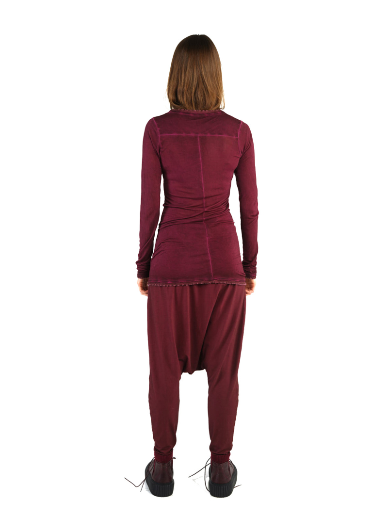 Rundholz - Shirt mit Abschlüssen in Ripp destroyed Look Black - 2241310501