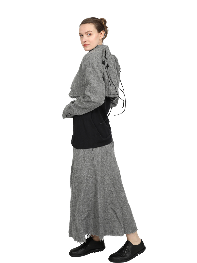 Rundholz DIP - New wool circle skirt - Pencil Melange - 2242210308