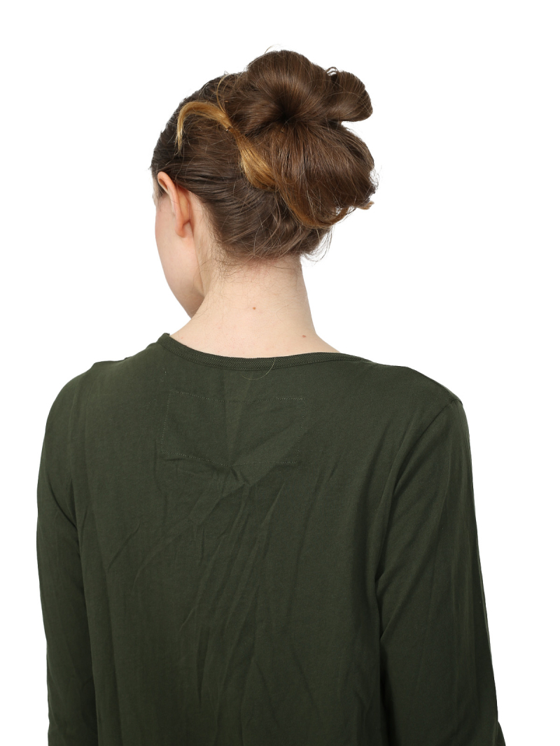 Rundholz Black Label - Shirt mit Tüllabschlüssen am Hals und Saum - Jungle - 2243330501