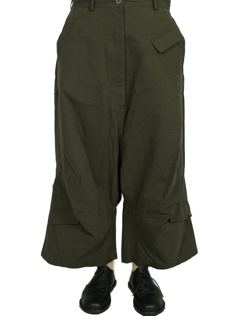Rundholz Black Label - gerade weite Baumwoll-Hose - Jungle - 2243300101