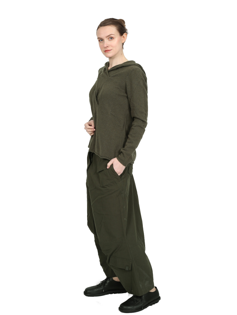 Rundholz Black Label - gerade weite Baumwoll-Hose - Jungle - 2243300101