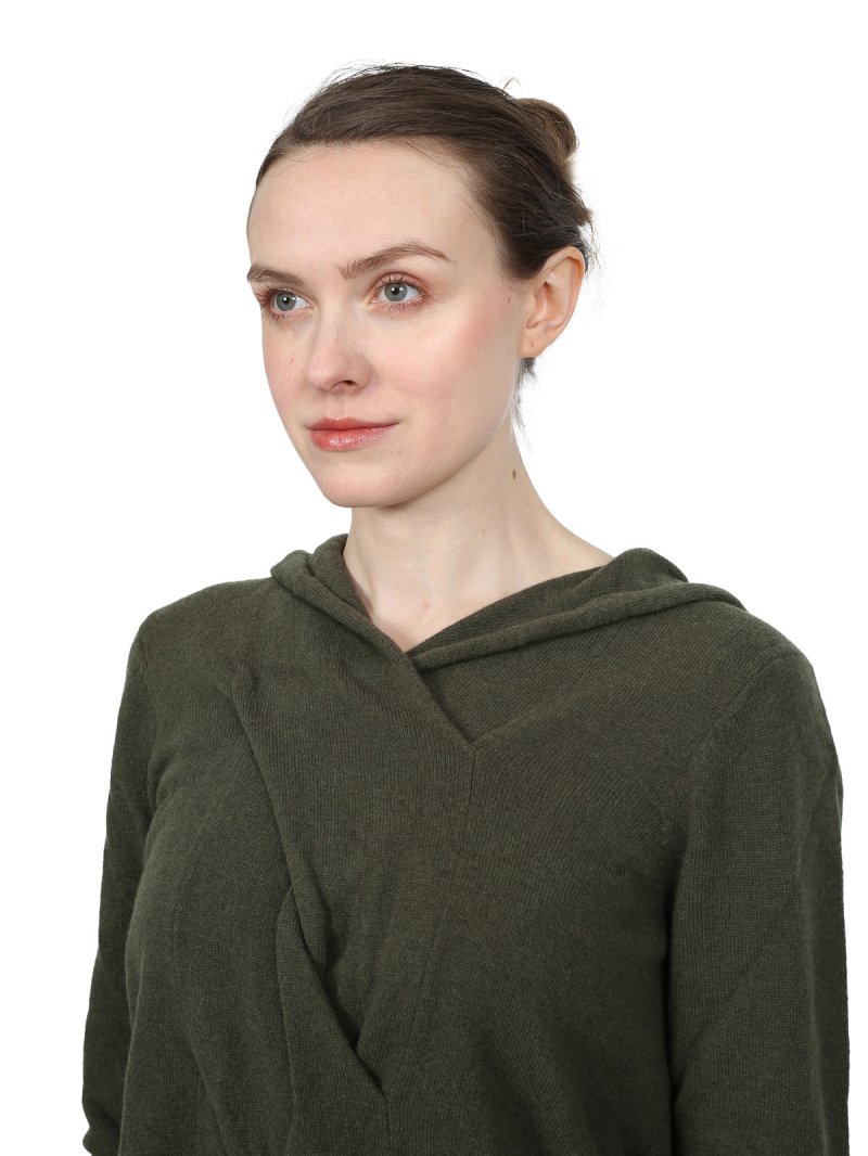 Rundholz Black Label - Woll-mix-Pullover mit Zopfelement - Jungle - 2243450715