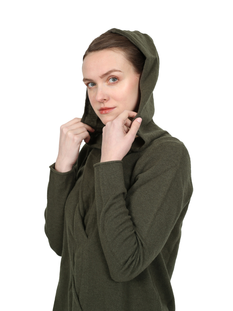 Rundholz Black Label - Woll-mix-Pullover mit Zopfelement - Jungle - 2243450715