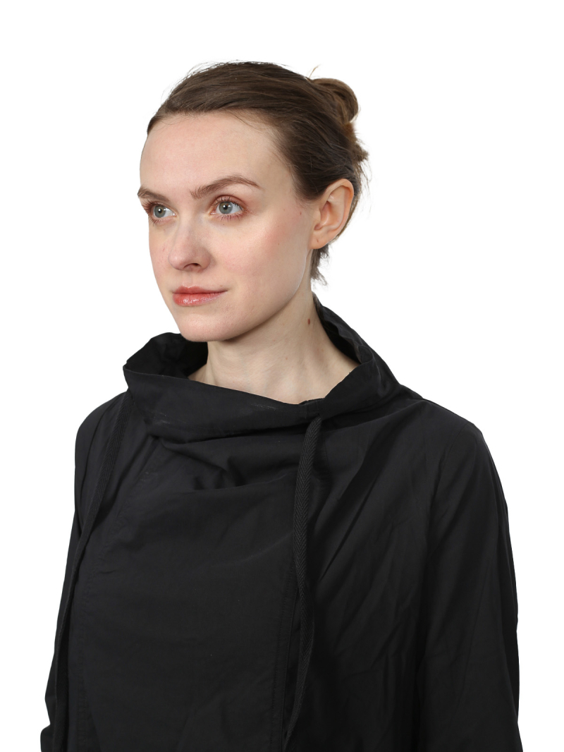 Rundholz Black Label - a-förmige Baumwoll-Stretch-Tunika - Black - 2243631909