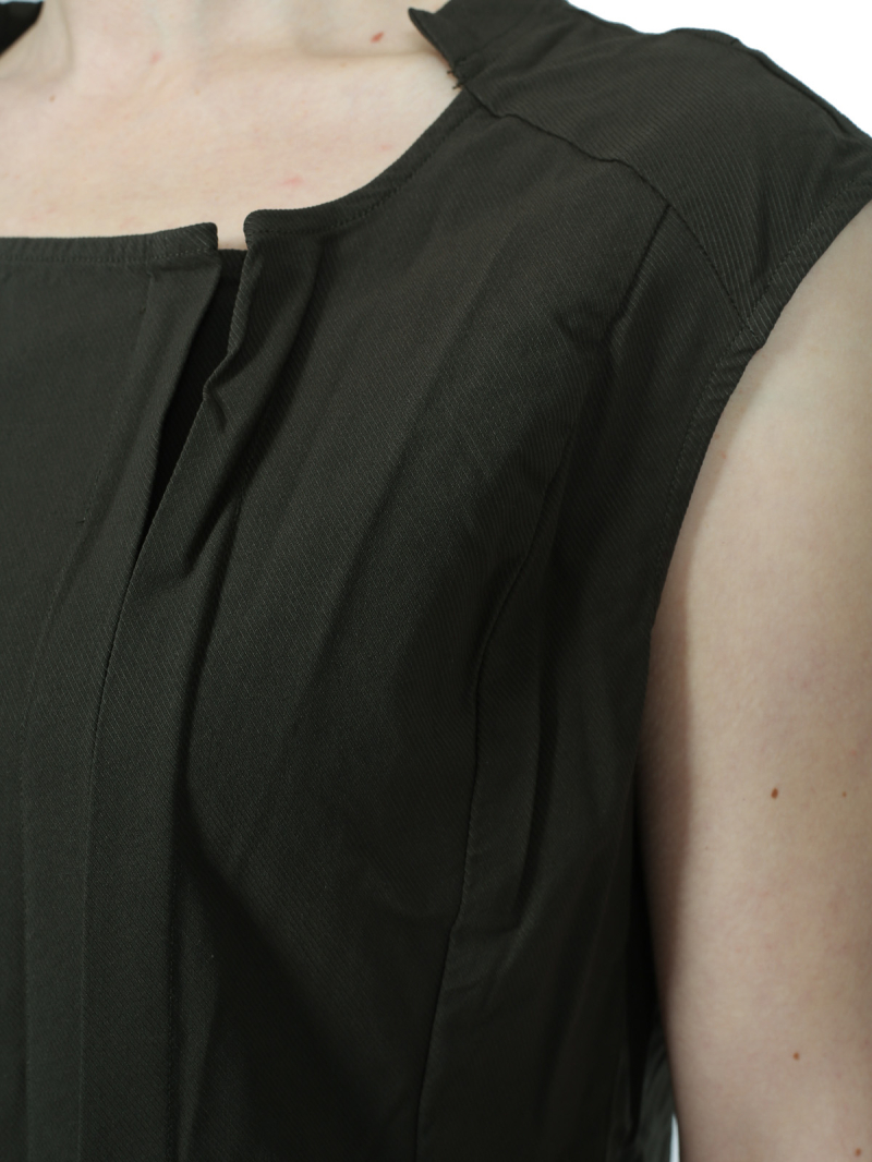 Rundholz Black Label - Bananenförmiges baumwoll-twillstretch-kleid - 2243390917