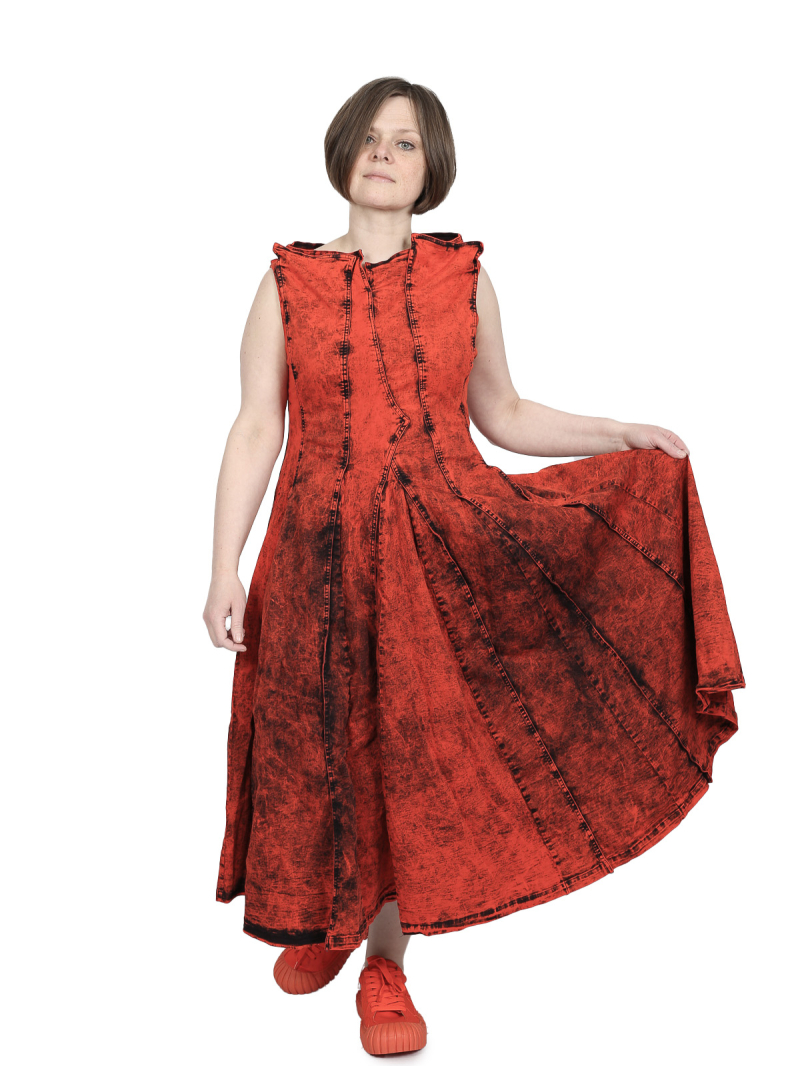 Rundholz DIP - Wadenlanges denim kleid - 1252030902