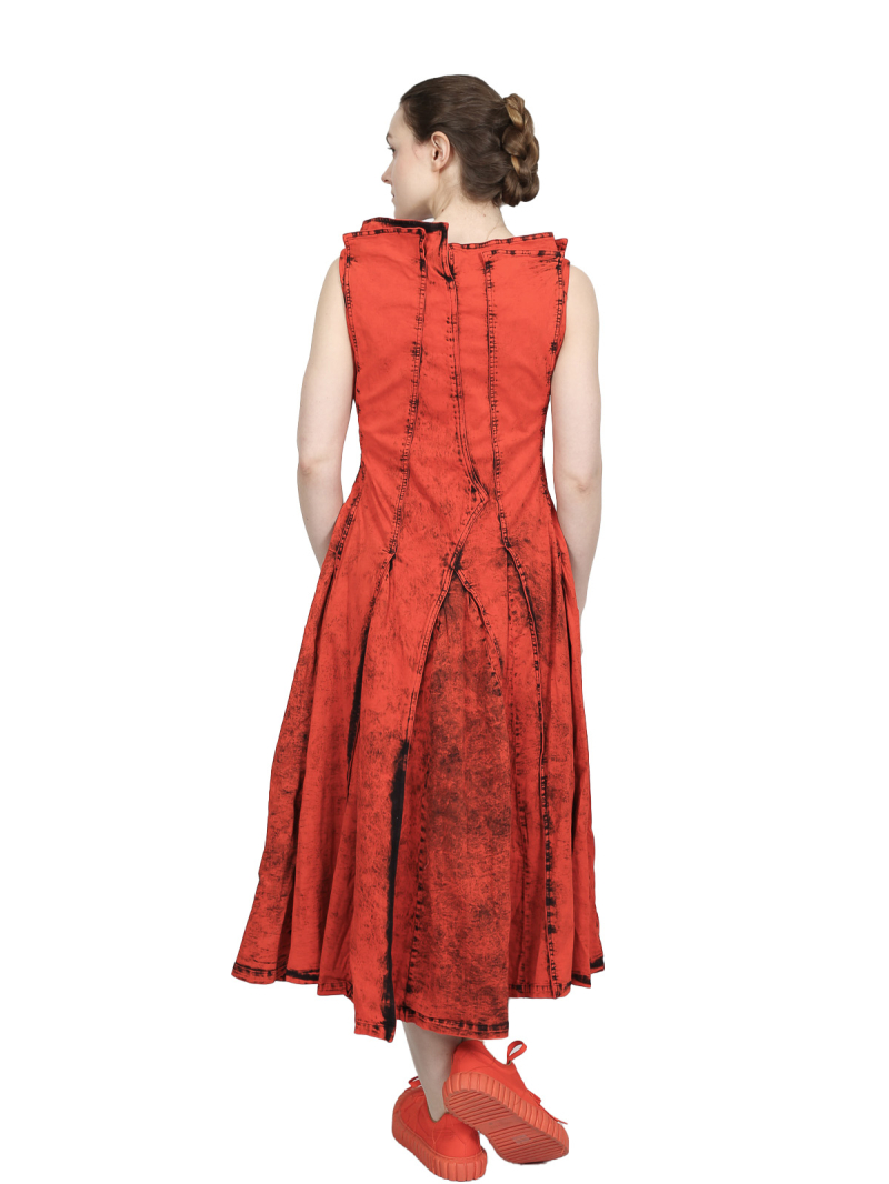 Rundholz DIP - Wadenlanges denim kleid - 1252030902