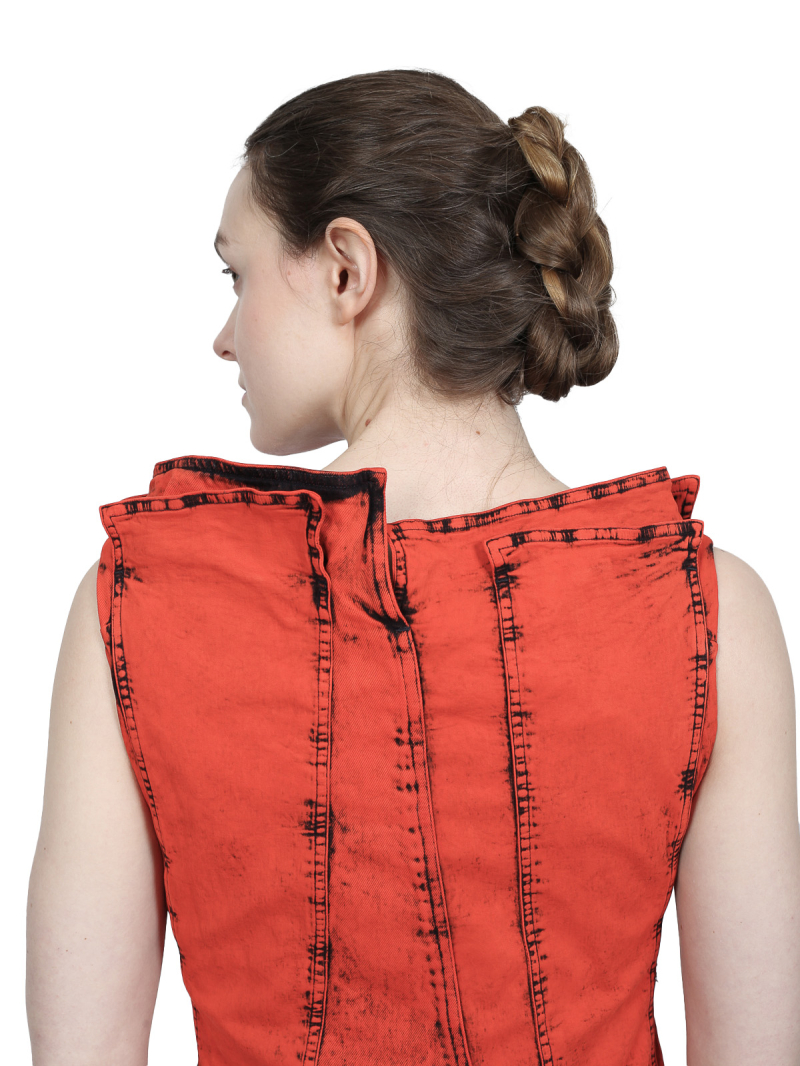 Rundholz DIP - Wadenlanges denim kleid - 1252030902