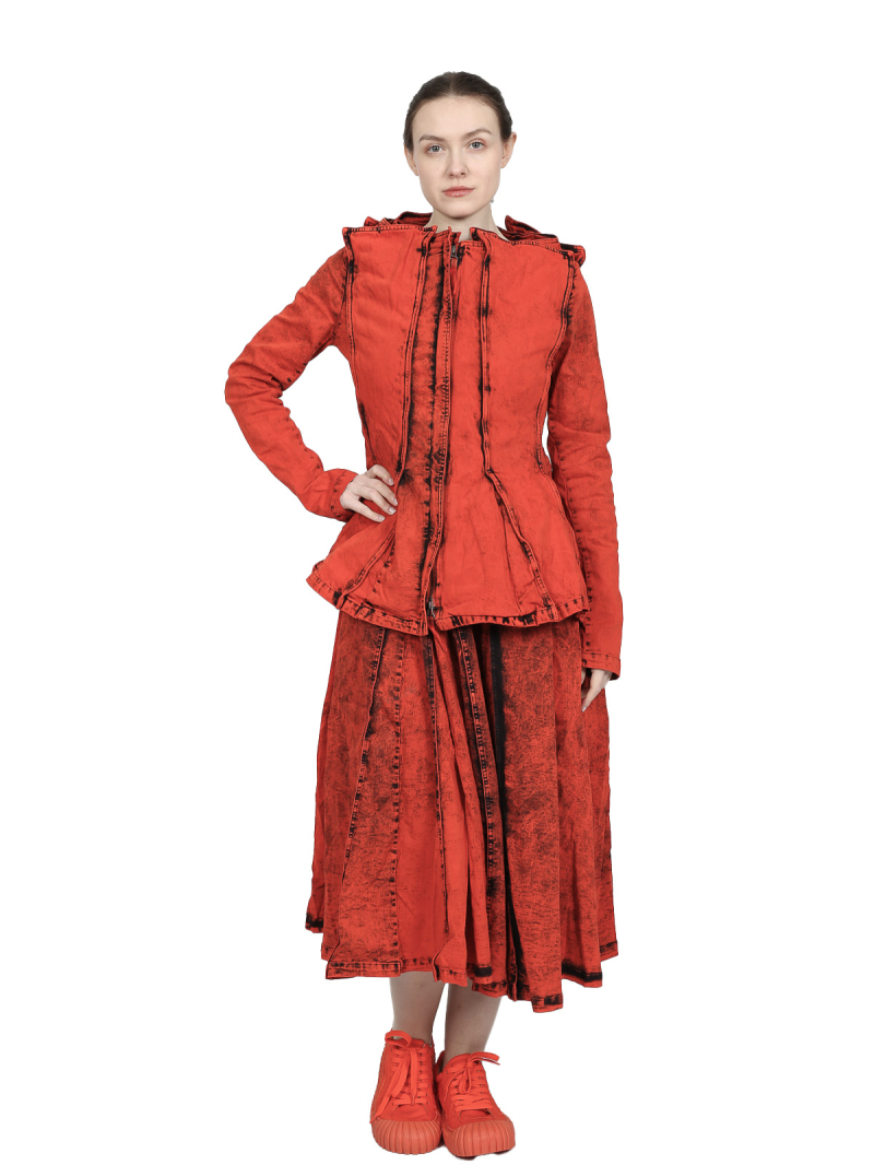 Rundholz DIP - Wadenlanges denim kleid - 1252030902