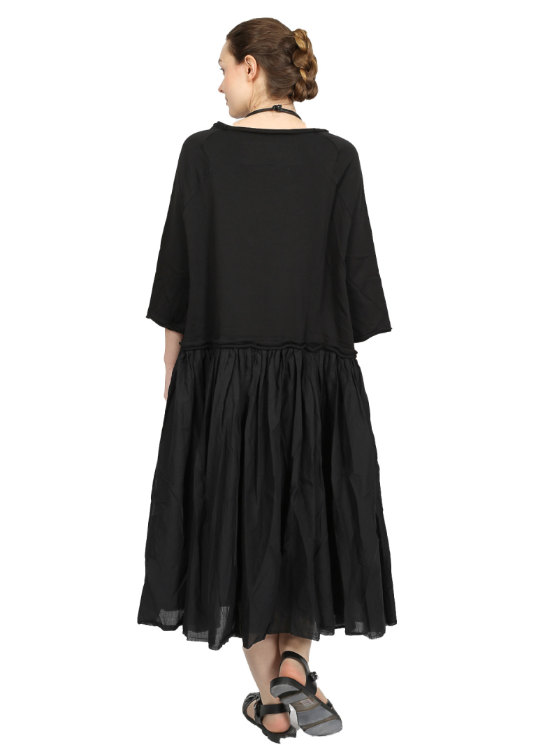 Rundholz Black Label - Ausgestelltes french terry kleid - 1253290930