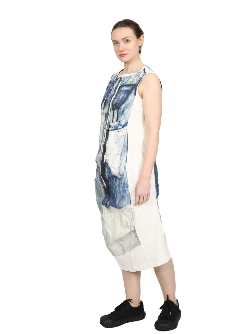 Rundholz DIP - Schmales baumwoll stretch kleid - 1252110909