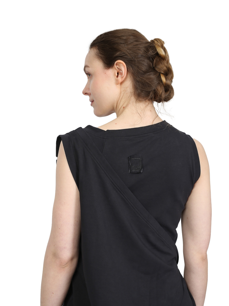 Black by K&M - Kleid - Asymetrisches Kleid - Black - id.03.01.06