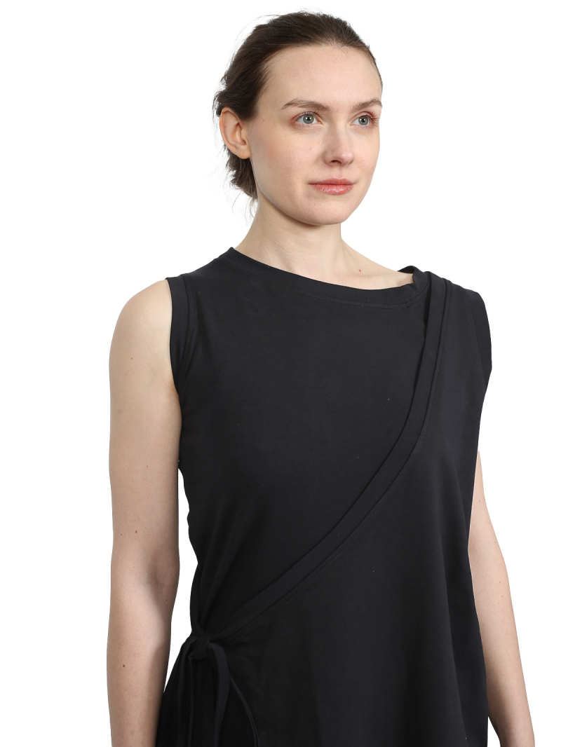 Black by K&M - Kleid - Asymetrisches Kleid - Black - id.03.01.06