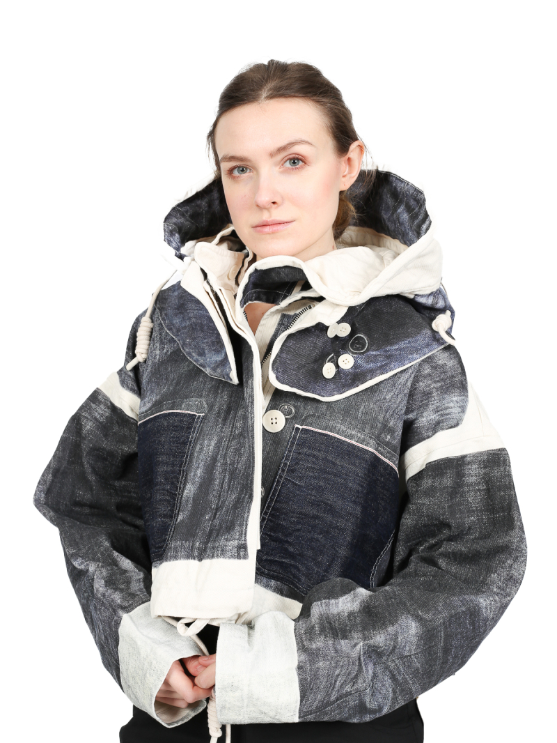 Rundholz DIP - Kurze raw denim jacke - 1252101102