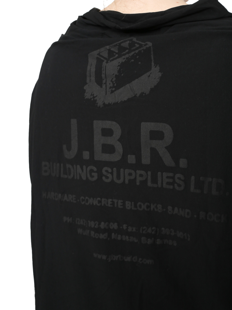 Rundholz DIP - Hüftlanges baumwoll crepe jersey cupro t-shirt mit platziertem druck - 1252560512