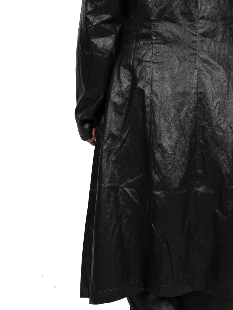 Pal Offner - Mantel - Draped Coat_Coated Viscose - Black - 2501-090301-470002