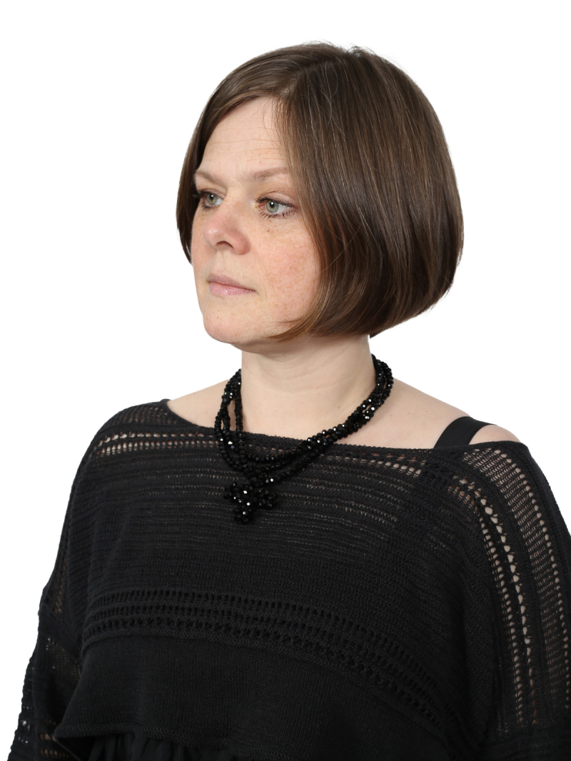 Pal Offner - Pullover - Disarranged Cropped Pullover_Linen Cotton - Black - 2501-040202-320015