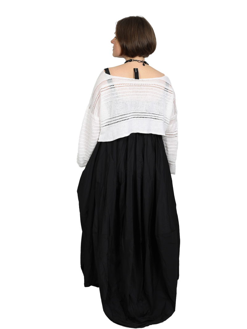 Pal Offner - Pullover - Disarranged Cropped Pullover_Linen Cotton - White - 2501-040202-320015