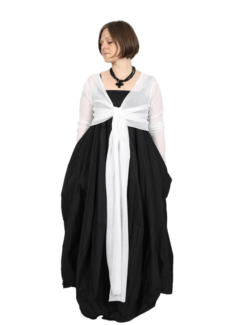 Pal Offner - Longsleeve - Sheer Wrap Longsleeve_Organic Cotton Mesh - White - 2501-030102-330001