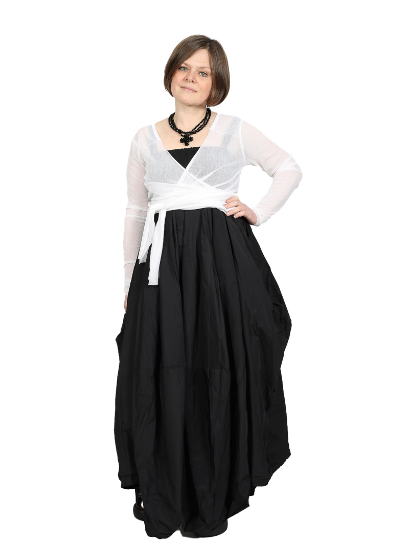 Pal Offner - Longsleeve - Sheer Wrap Longsleeve_Organic Cotton Mesh - White - 2501-030102-330001