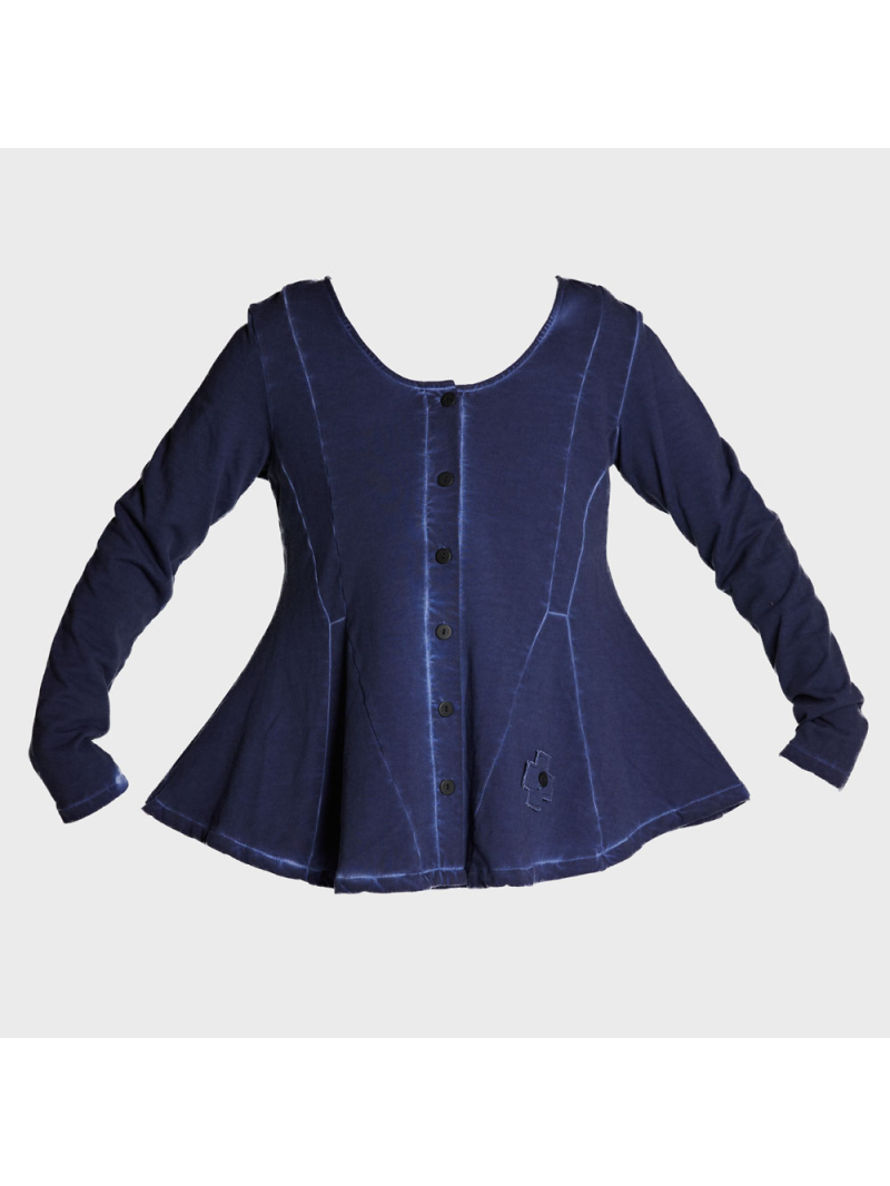 Pluslavie (Plü) - Pluslavie Peplum-Sweater Cotton - 2122