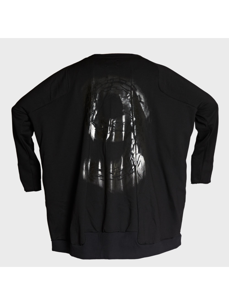 Pluslavie (Plü) - Oversized Sweat mit Kontrastpanel - 2139