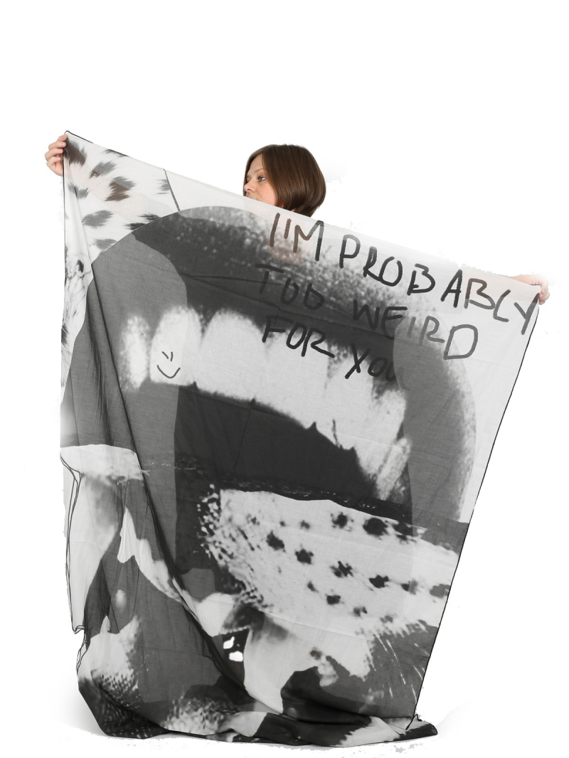 Pal Offner - Schal - Leichter Schal aus reiner Baumwolle - Power Roar - 2501.210102.100001