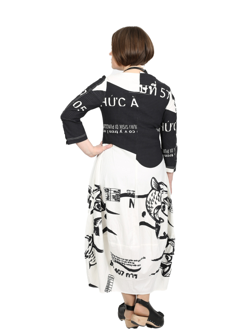 Rundholz Black Label - dress - black print - 1253440927