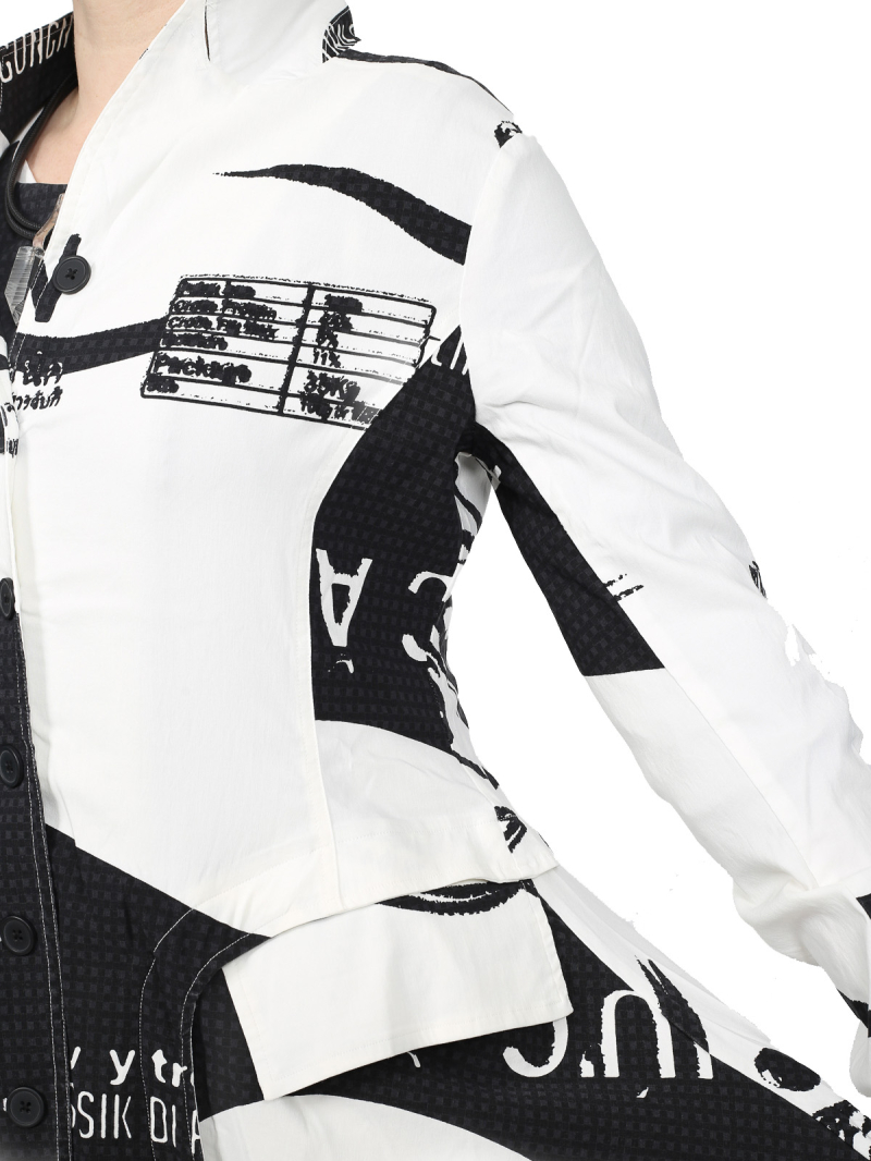 Rundholz Black Label - coat - black print - 1253441219