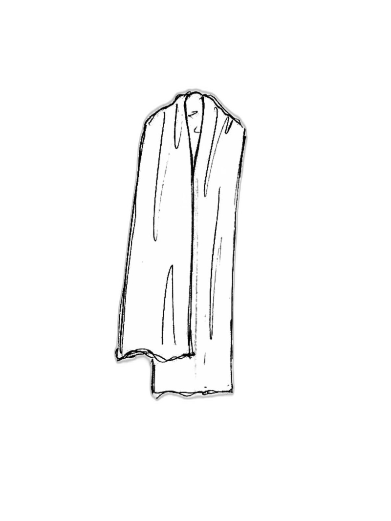 Rundholz - Узкий длинный кашемировый вязаный шарф - 2241367708