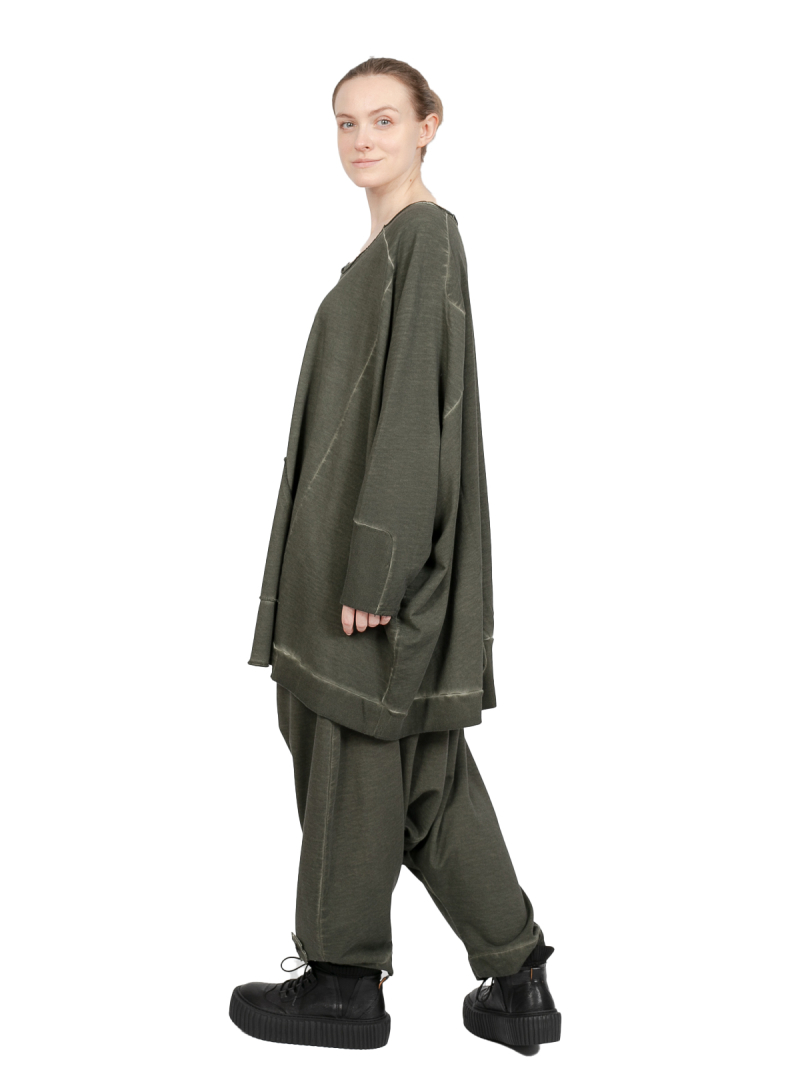 Pluslavie (Plü) - Hose mit tiefem Schritt - Bloomers Olive