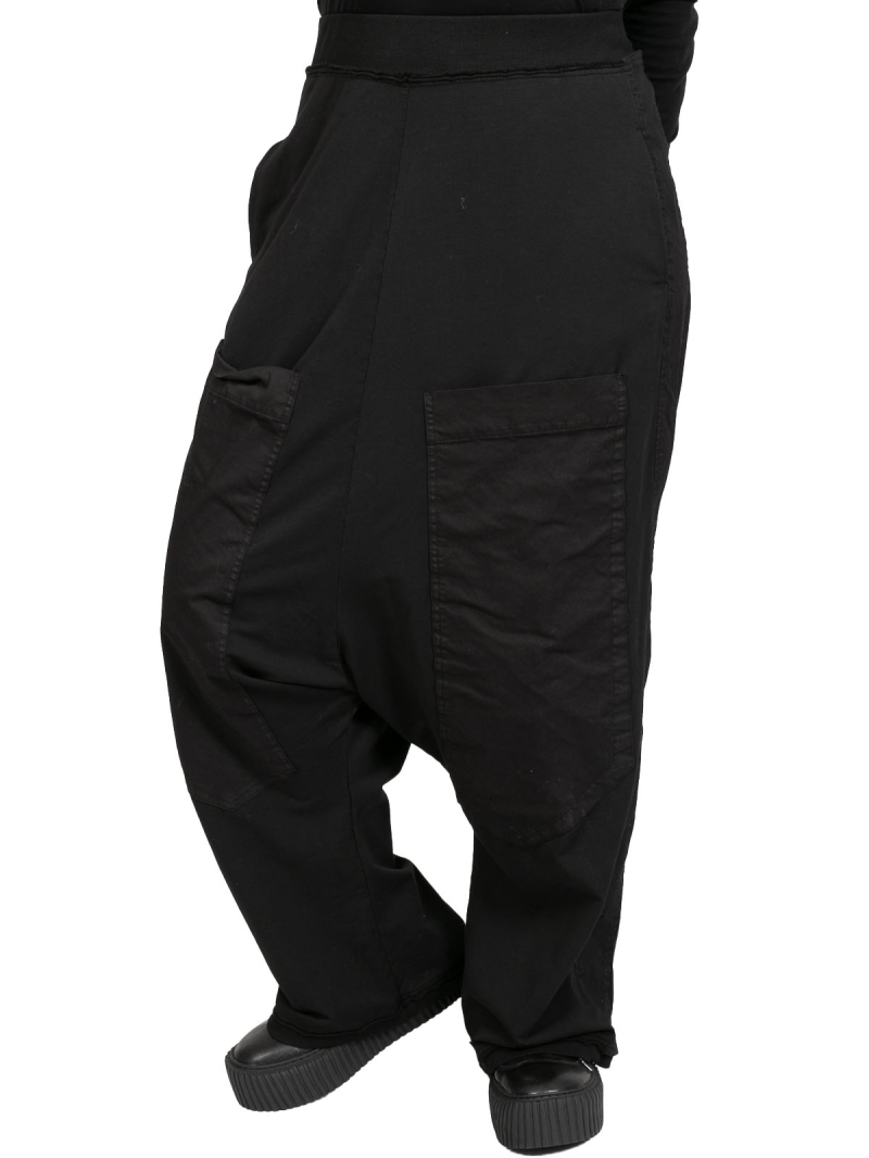 Rundholz - Широкие брюки-джемперы с большими передними карманами Смесь хлопковых тканей Черный - 2241280109