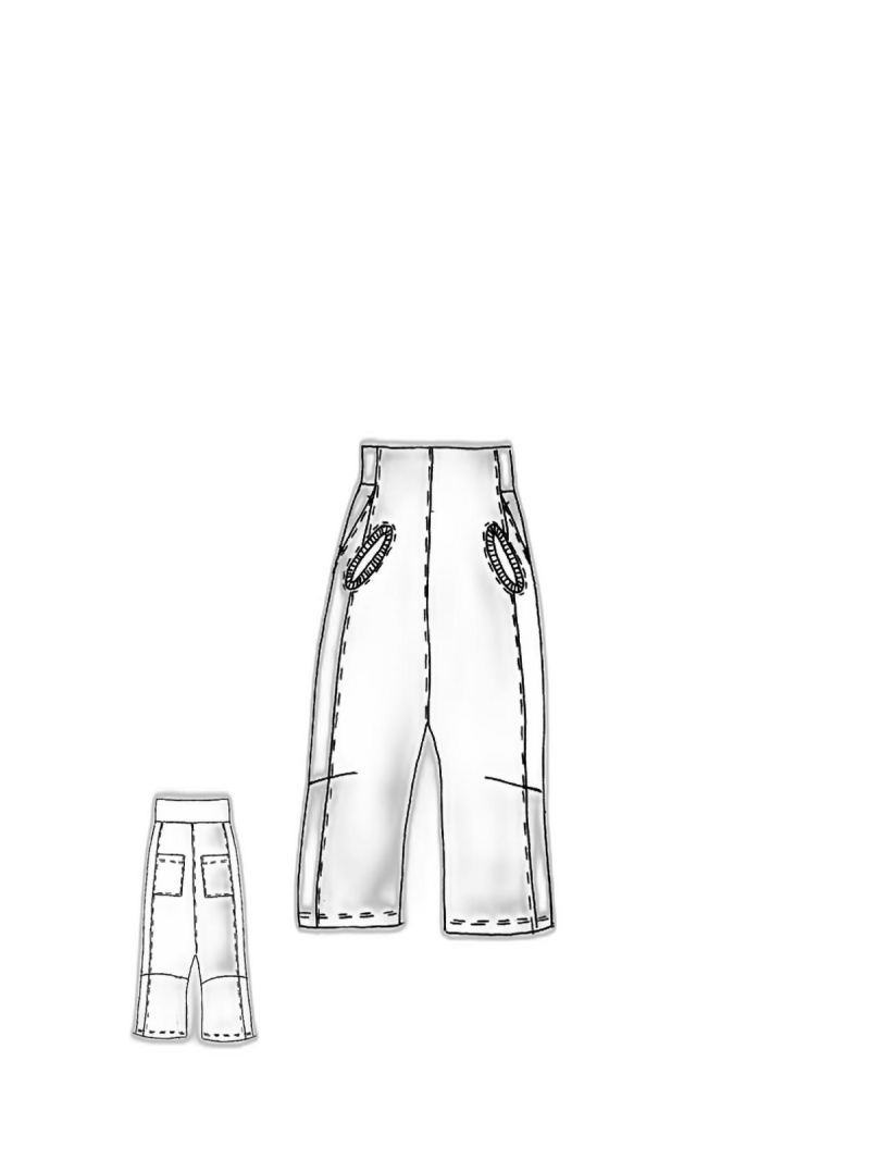 Rundholz DIP - Tulpenförmige baumwoll-twill-stretch-hose - 2242120102